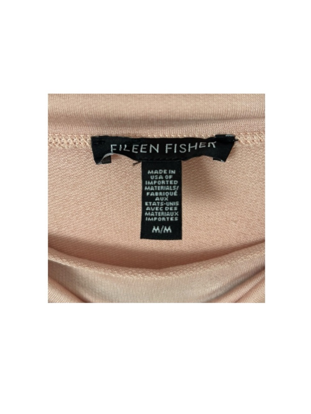 Eileen Fisher Stretch Terry Funnel Neck Box-Top - Picture 3 of 4